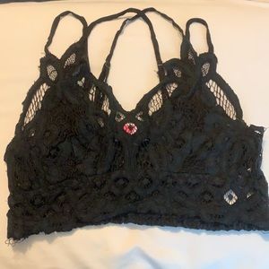 black bralette